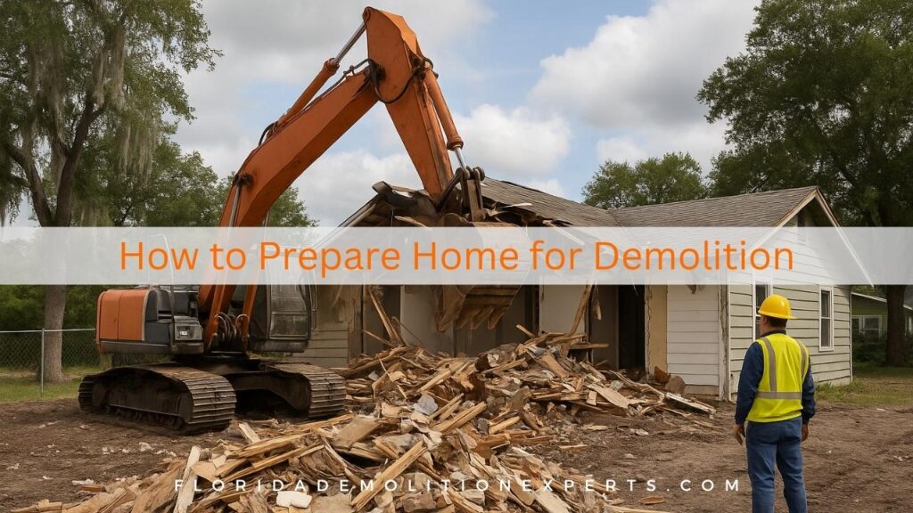 How to Prepare Your Home for Demolition