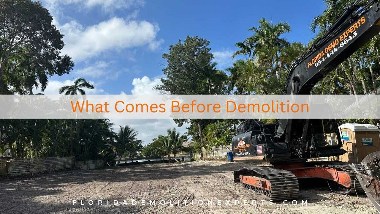 What Comes Before Demolition