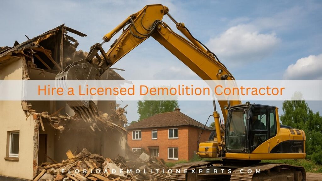 why hire a licensed demolition contractor