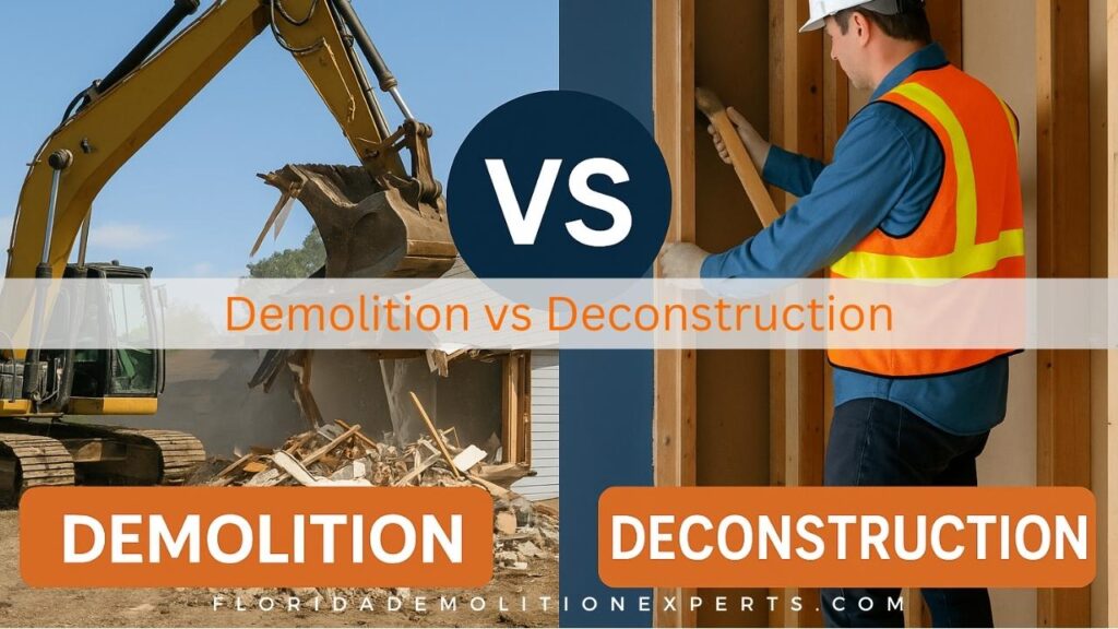 Demolition vs. Deconstruction