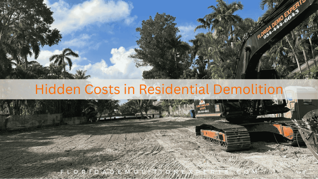 Hidden Costs in Residential Demolition
