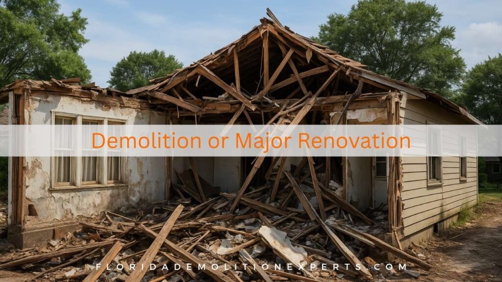 how to decide between renovating and demolishing