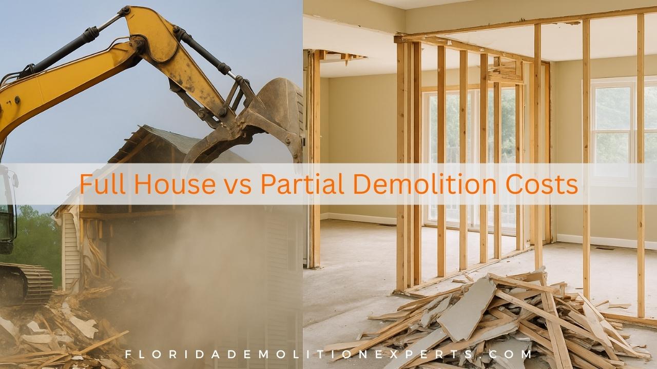 Full House vs Partial Demolition Costs