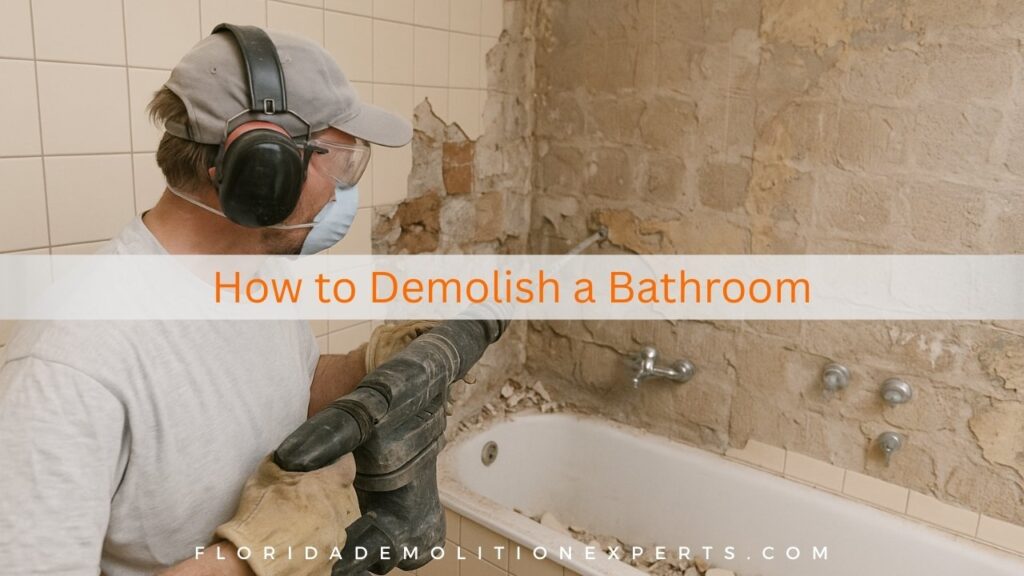How to Demolish a Bathroom
