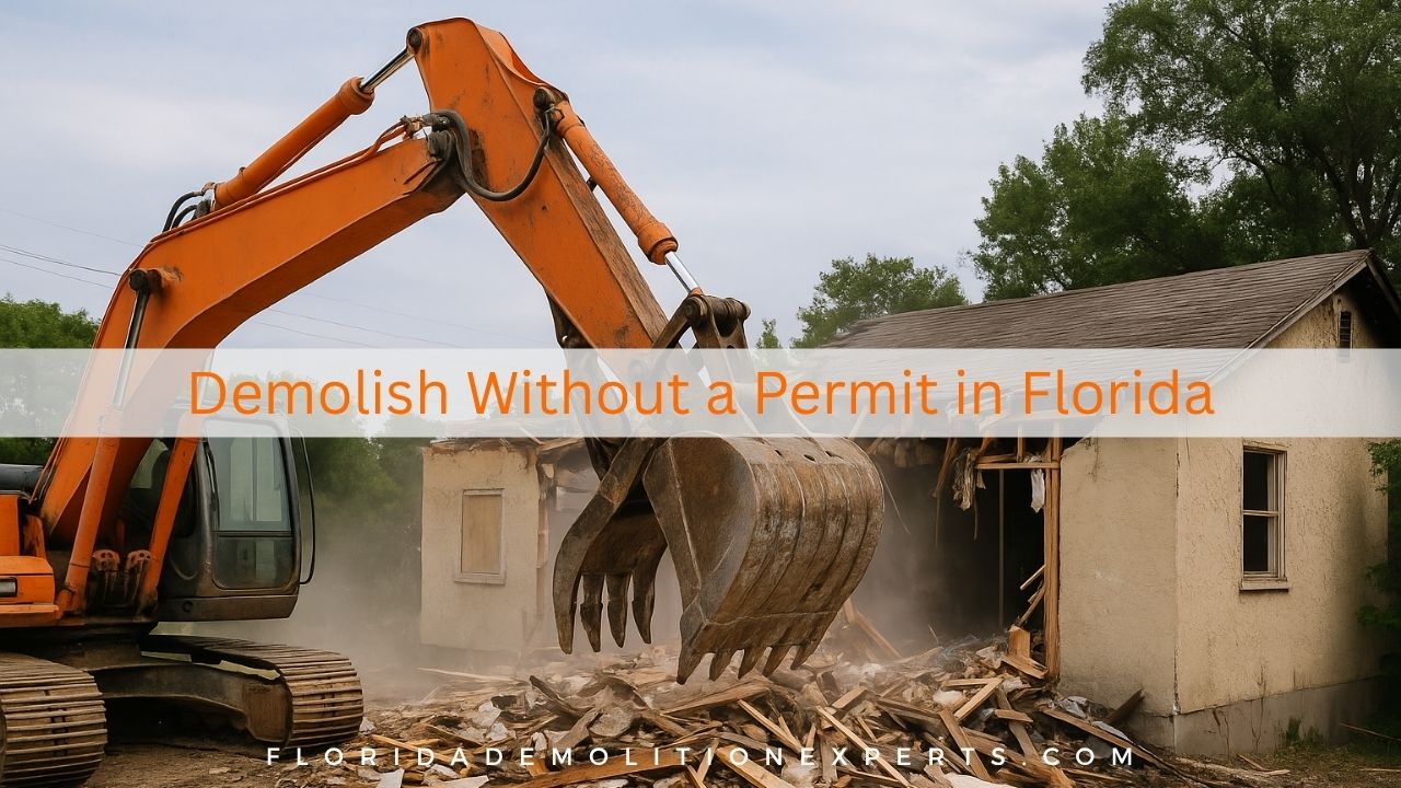 Demolish Without a Permit in Florida