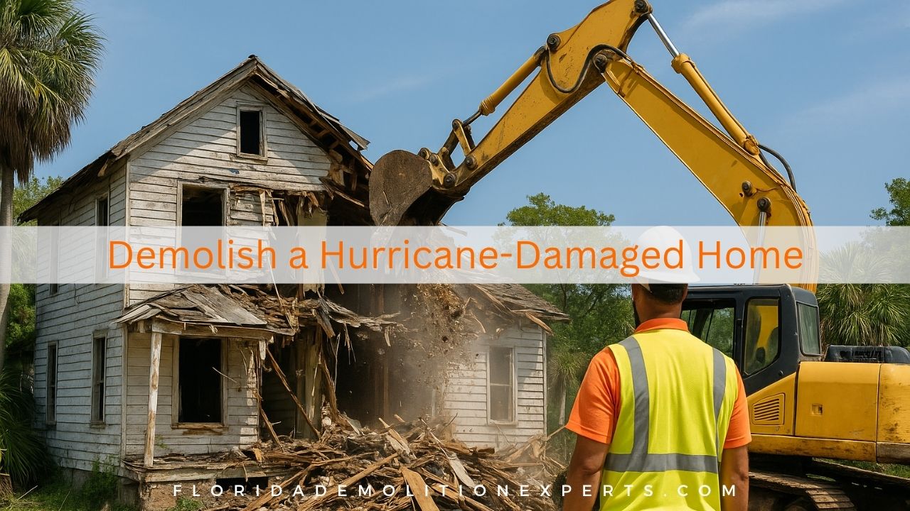 How to Demolish a Hurricane-Damaged Home Safely
