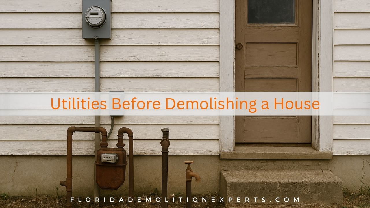 Utilities Before Demolishing a House