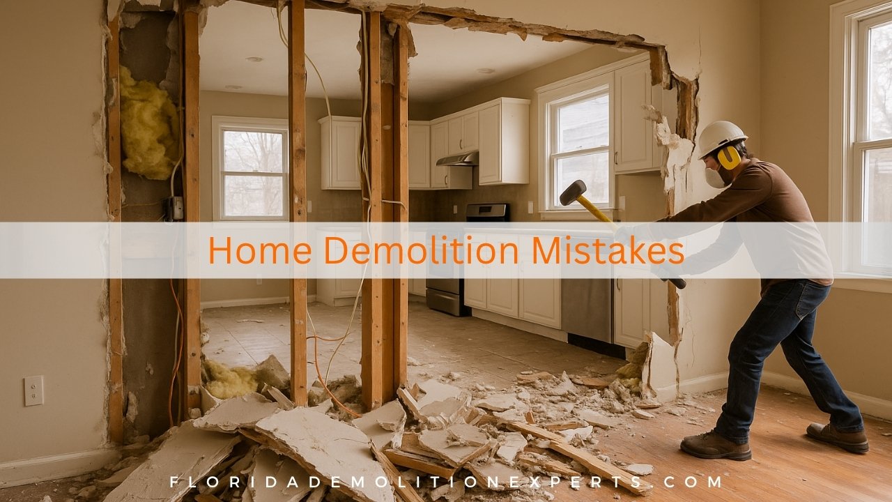 Home Demolition Mistakes