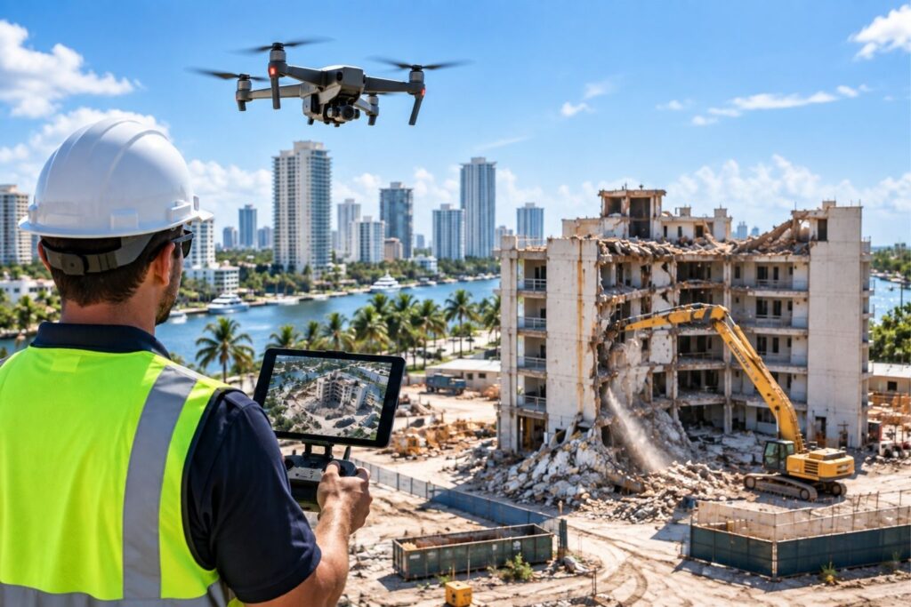 How Drones Are Used in Demolition Planning in Fort Lauderdale