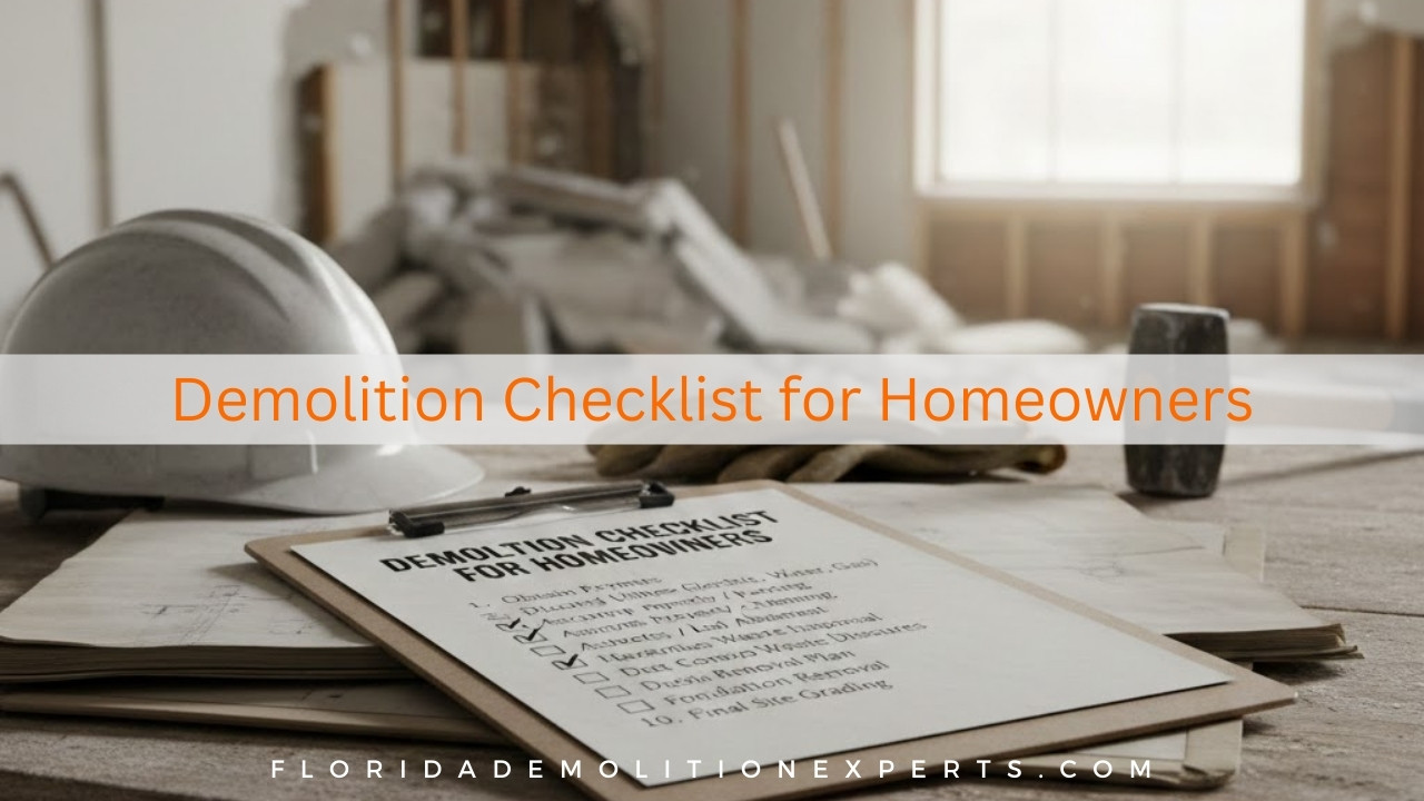 Demolition Checklist for Homeowners