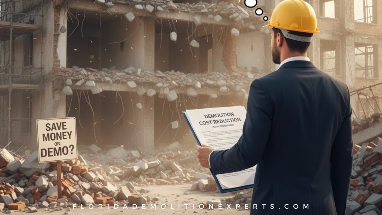 Can I Reduce Demolition Costs Legally in Florida