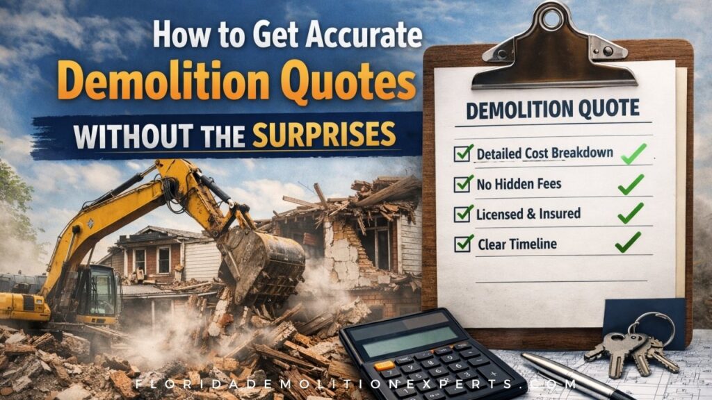 How to Get Accurate Demolition Quotes