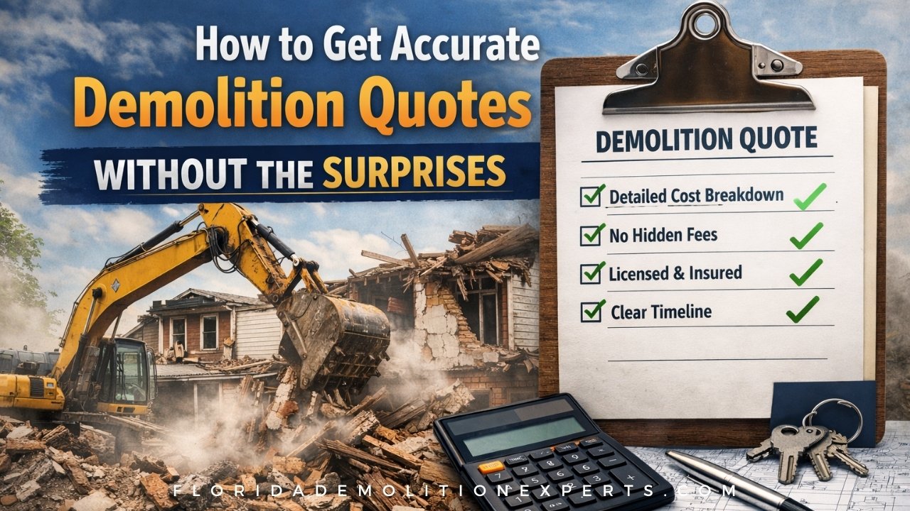 How to Get Accurate Demolition Quotes