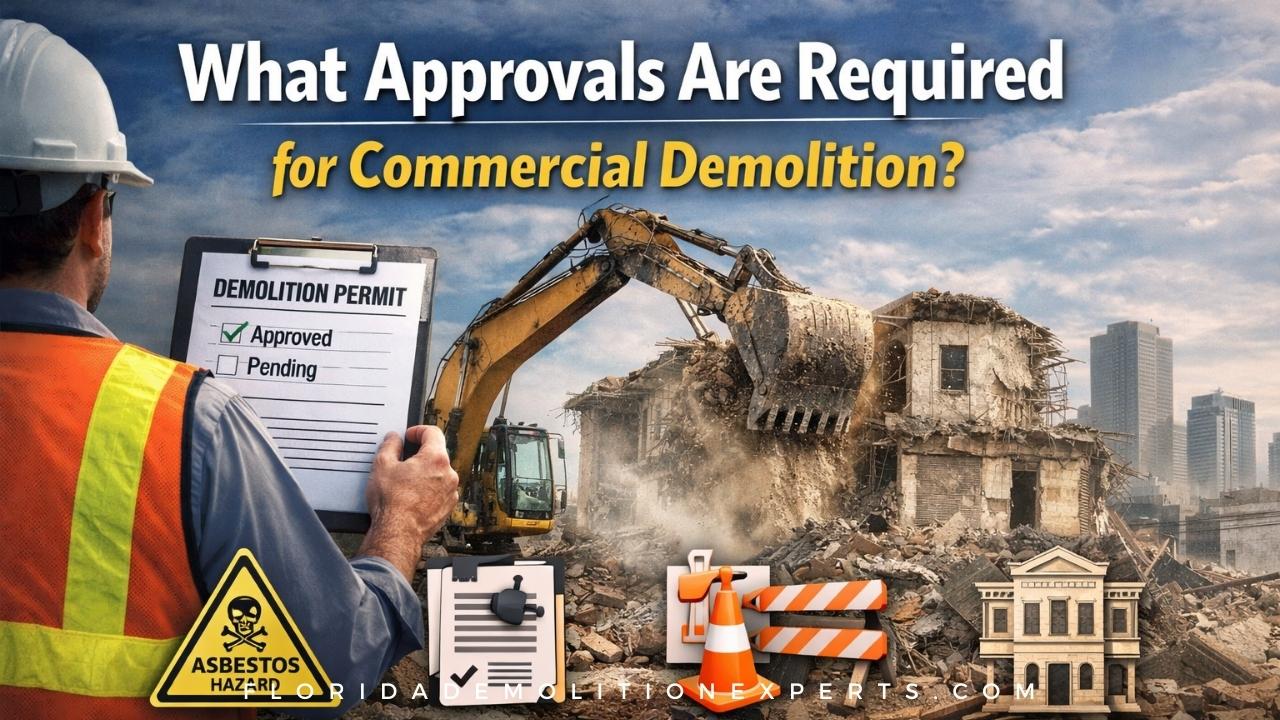 What Approvals Are Required For Commercial Demolition