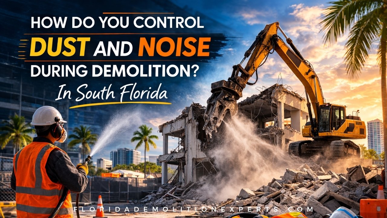 dust and noise control during demolition in South Florida