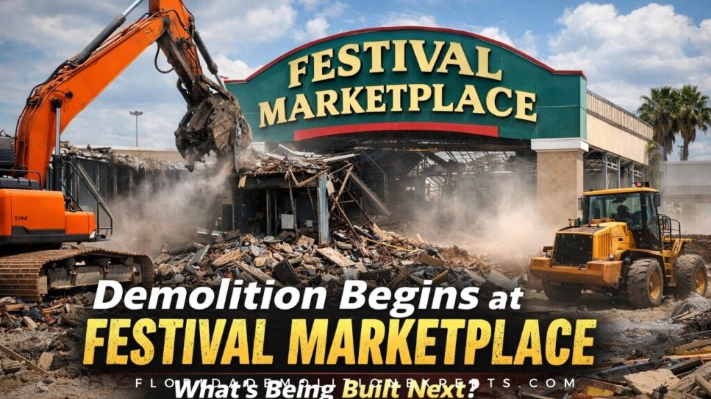 festival marketplace demolition in pompano beach