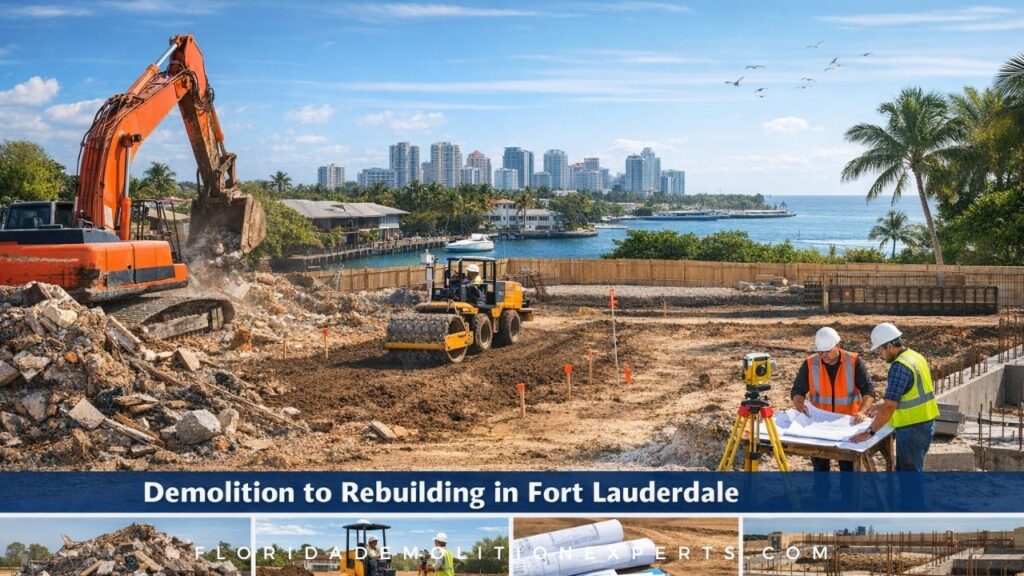 Demolition to rebuild timeline in Fort Lauderdale