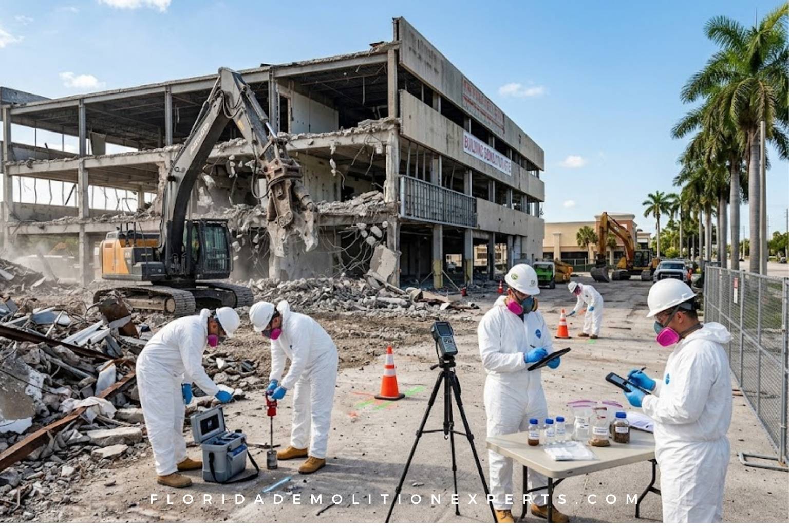 environmental testing before commercial demolition in Broward County