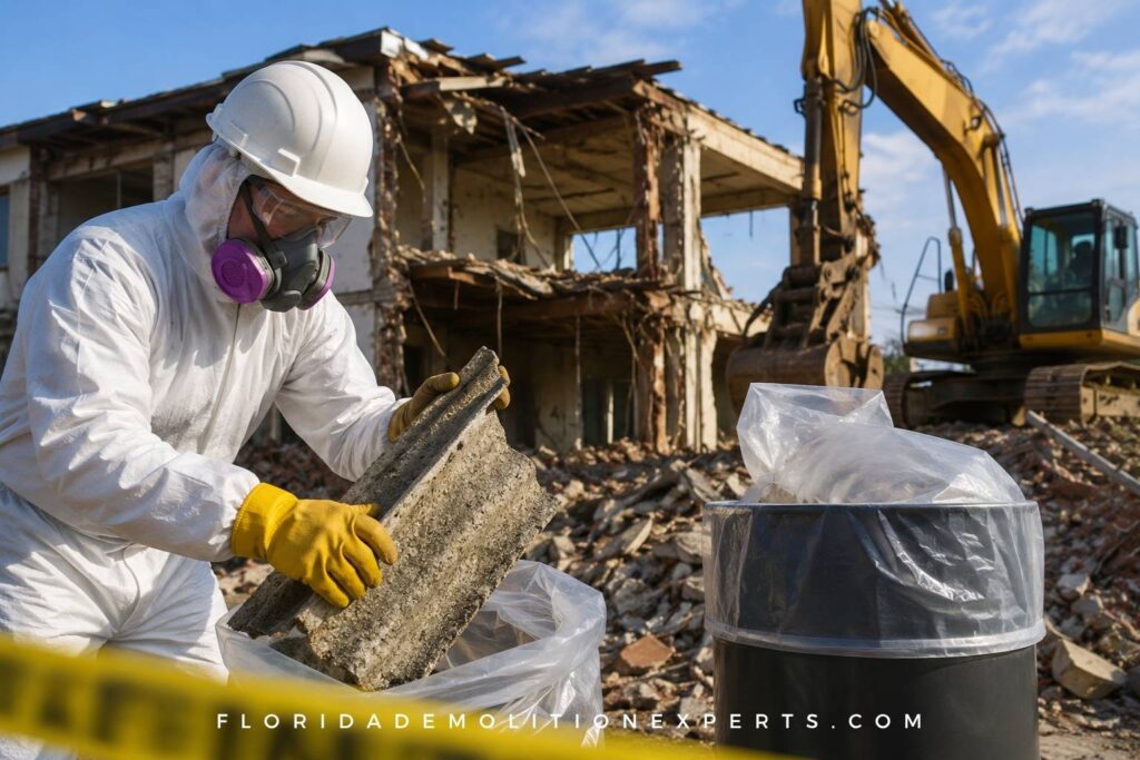 hazardous materials during demolition