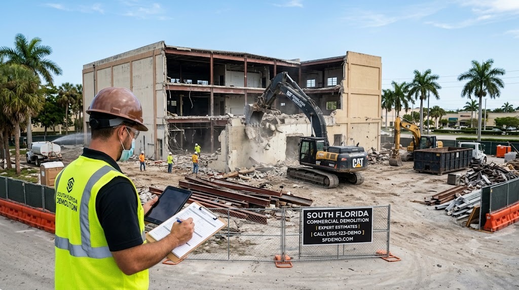 What's included in a commercial demolition estimate
