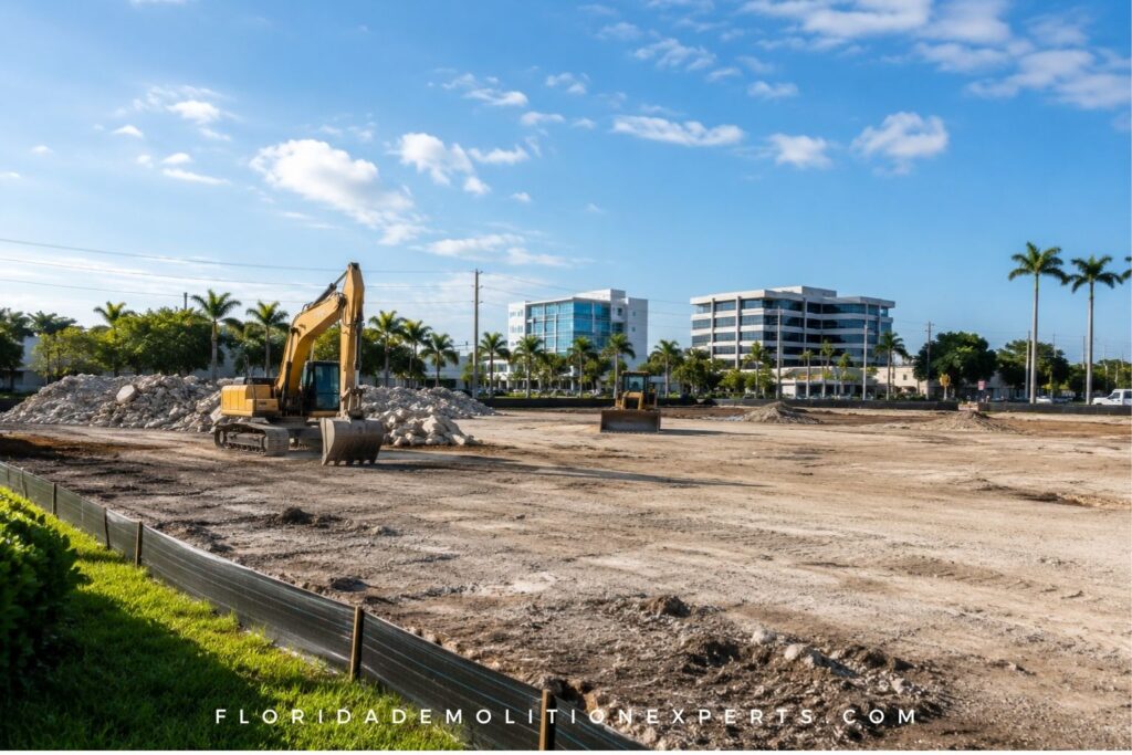 What Happens to a Commercial Site After Demolition in Broward
