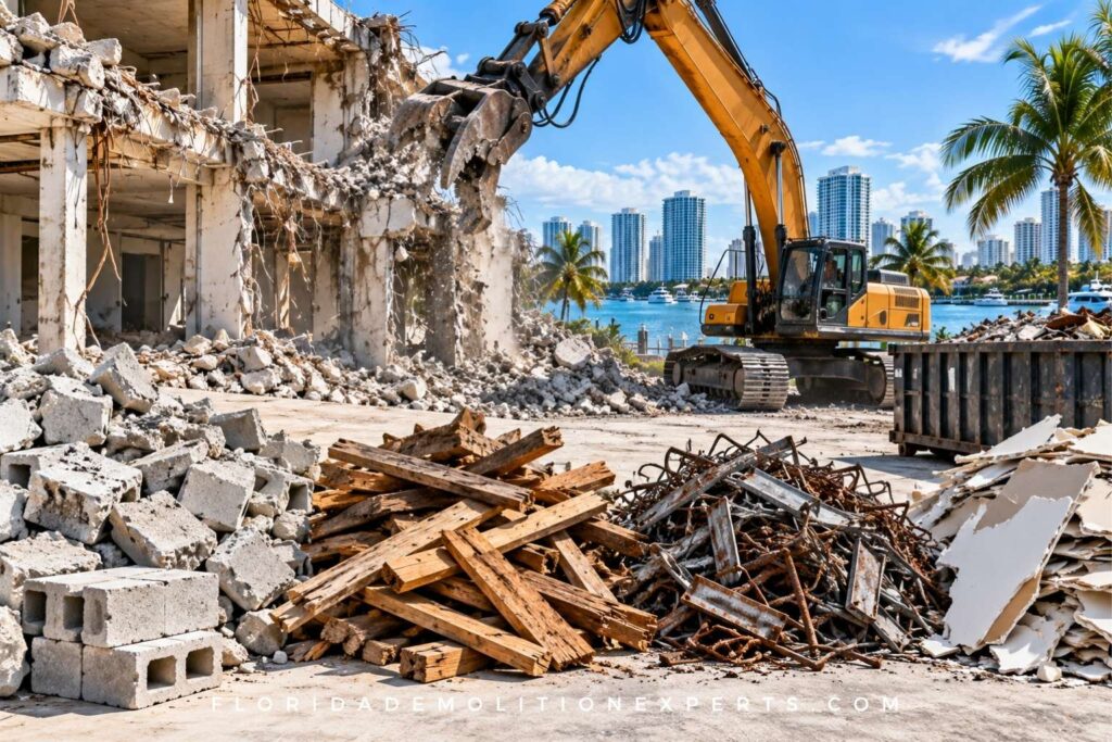 Materials Are Used in Demolition in Fort Lauderdale